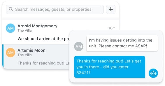 Breezeway’s guest messaging feature