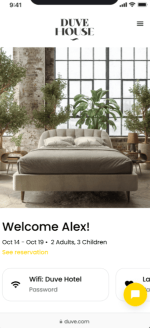 Duve guest app