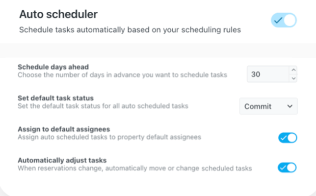 Breezeway Superhost auto-scheduling