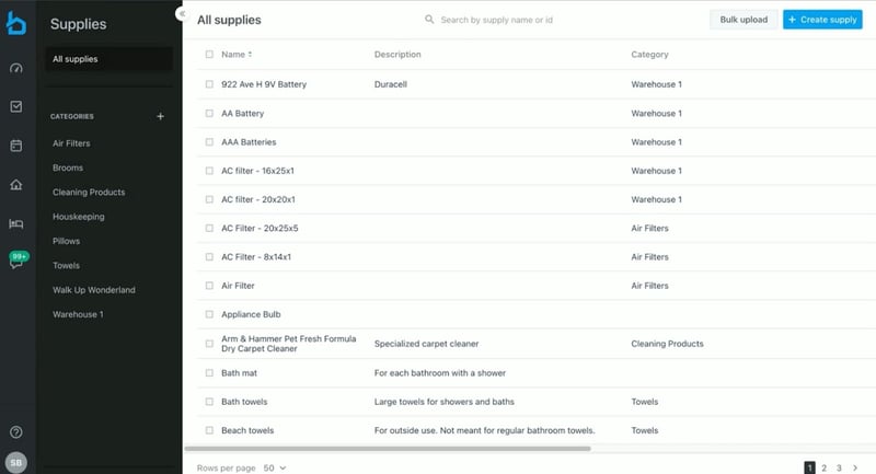 Breezeway inventory tracking dashboard