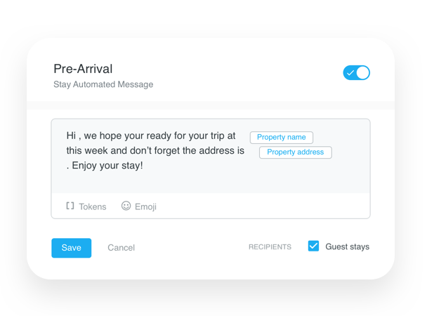 Leverage Templated Messages Based on Check-In Date and Stay Type