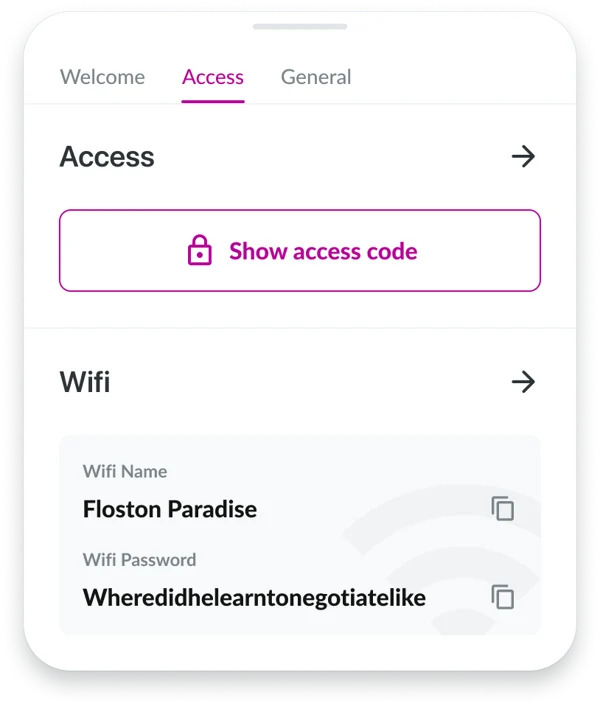 Breezeway Guide access and WiFi information
