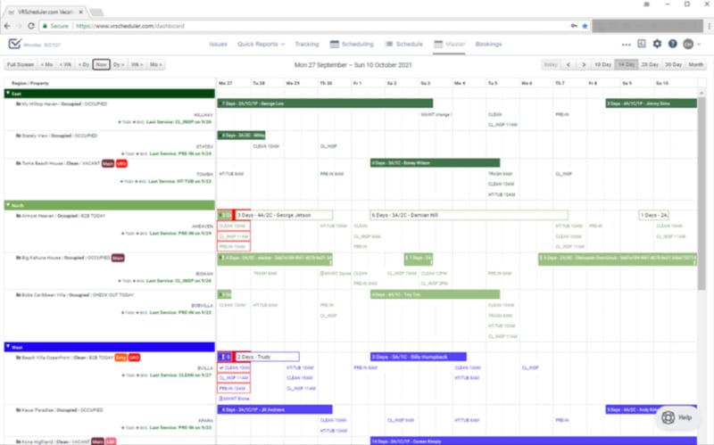 Operto Teams calendar view
