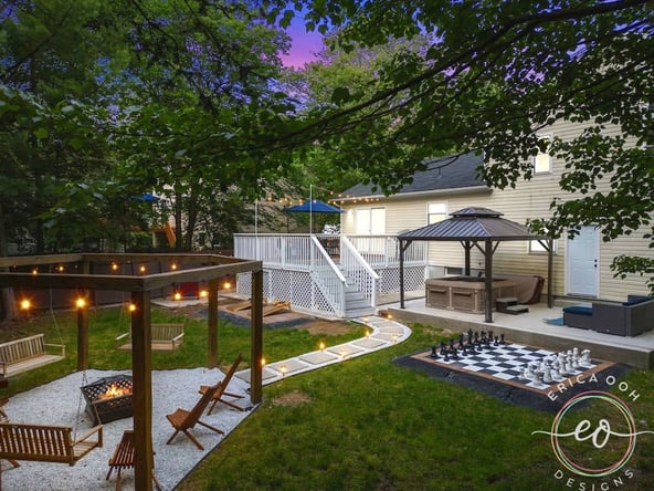  Image of an Airbnb backyard designed by Erica Ooh designs