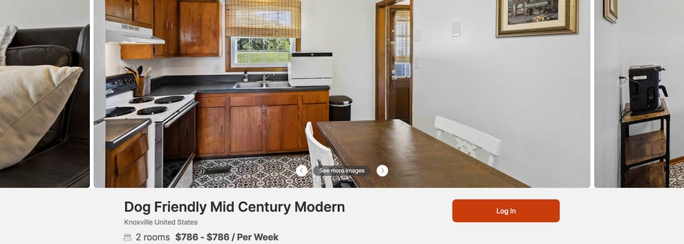 Mid-term stay property listing on Nomad Stays