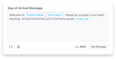 custom automated message