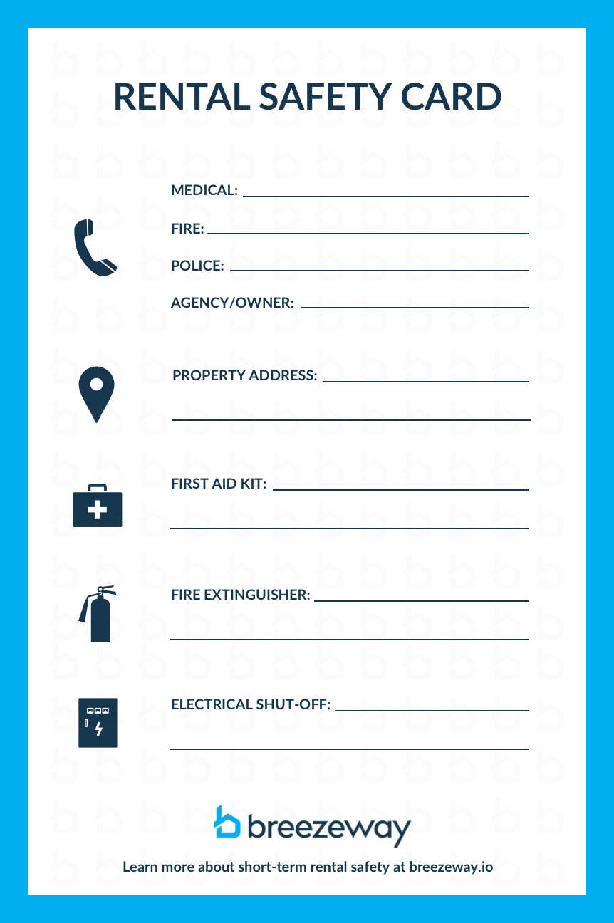 Safety Net Card Example Safety Card | Breezeway - Property Care, Operations & Messaging Platform
